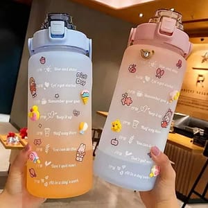 BOTELLA TERMO MOTIVACIONAL DE 2 LTS (STICKERS+PINES)